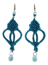 Comprar Aretes Tejidos Largos Macramé Artesanales Mujer Mexicanos