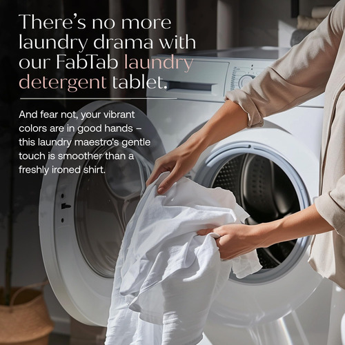 Comprimidos De Detergente Para A Roupa Fab Tab Plastic-free