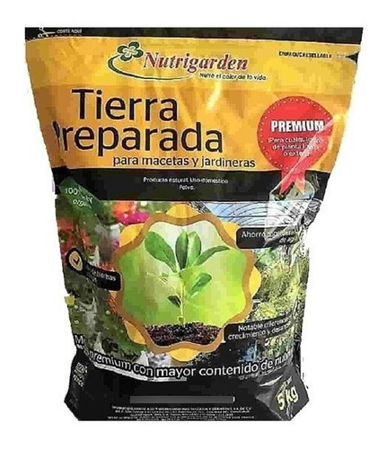 Tierra Preparada Macetas Premium 5 Kg Nutrigarden