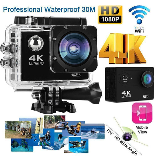 Camera Sports Hd Dv 1080p Full Hd Wifi 30m Agua
