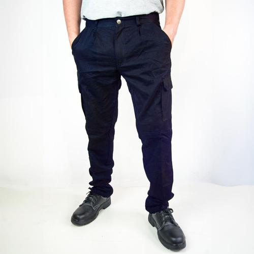 Pantalon Trabajo Cargo Azul T2 Talle 42-44