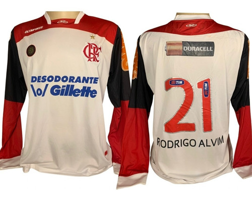 Camisa Flamengo Olympikus 2011 Mangas Longas Rodrigo Alvim