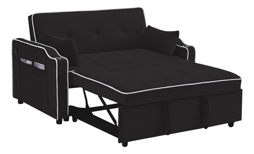 Sofá Cama Multifuncional De Terciopelo 3 En 1, Cama Extraíbl