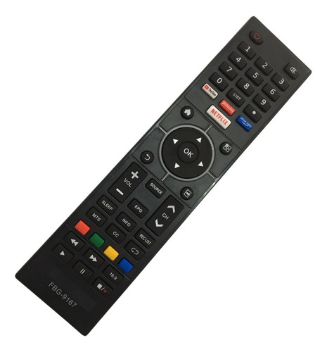 Controle Remoto Smart Tv Multilaser Tl030 Tl031 Tl035 Tl036