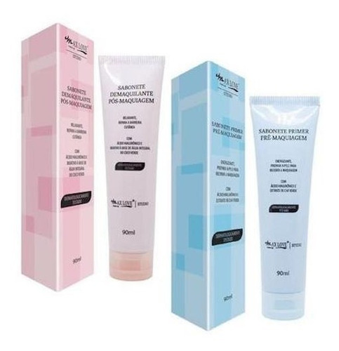 Imagem 4 de 10 de Kit Sabonete Pré + Pós Make Max Love 90ml