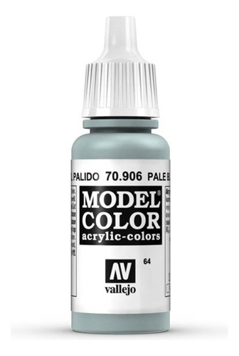 Vallejo Model Color 17ml Pintura Acrílica Color 64 Azul Palido 70.906