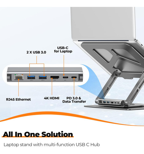 Tobenone Usb C Laptop Docking Station Soporte Para Macboo...