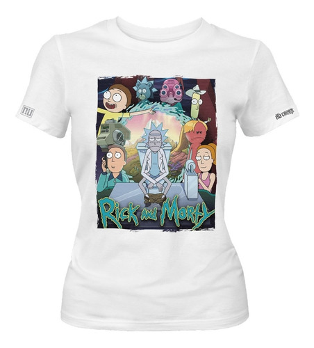 Camiseta Rick And Y Morty Personajes Serie Tv Dama Mujer Idk