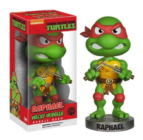 Figura De Acción Funko Tortugas Ninja Raphael Wacky Wobbler.