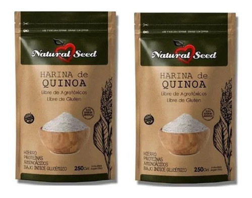 2 X Harina De Quinoa Natural Seed (500g) Sin Tacc - Dw