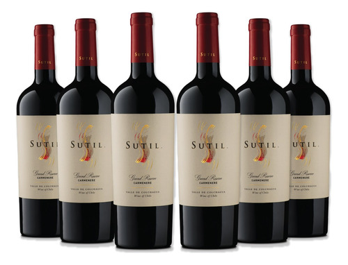 Pack 6x Vinos Sutil Gran Reserve Carmenere