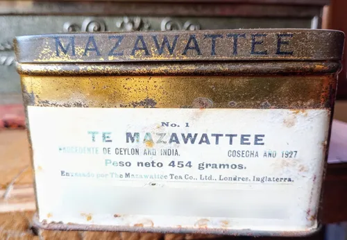 Lata Antigua Mazawattee Te Ingles Original Pulperia (Usado)