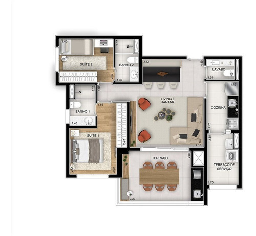 Imagem 25 de 30 de Apartamento À Venda No Bairro Jardim Prudência - São Paulo/sp - O-3955-10736