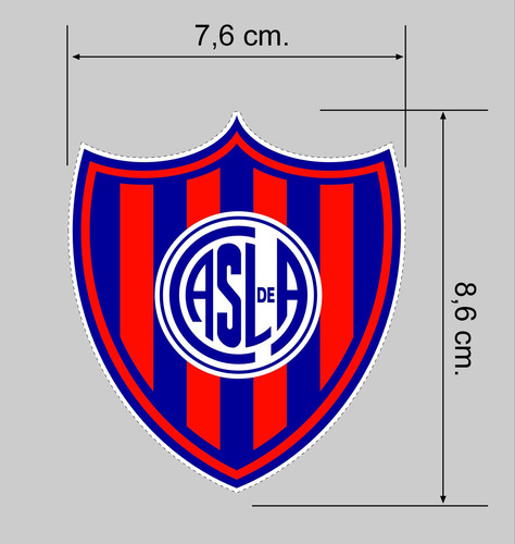 Escudos Futbol Autoadhesivo X 50u. San Lorenzo