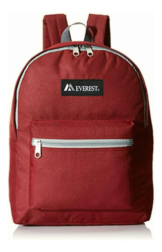 Everest Basic Backpack, Burgundy, One Size