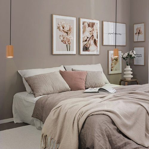 Colgante Infinit Gu10 Led Incluida Madera Lenga Buena Luz