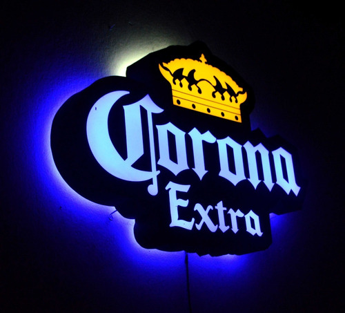 Cartel Luminoso Led Cerveza Corona Deco Bar