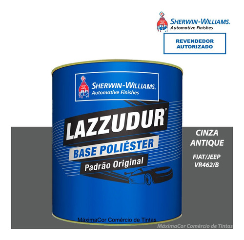 Tinta Poliéster Cinza Antique Jeep E Fiat Lazzuril 900ml