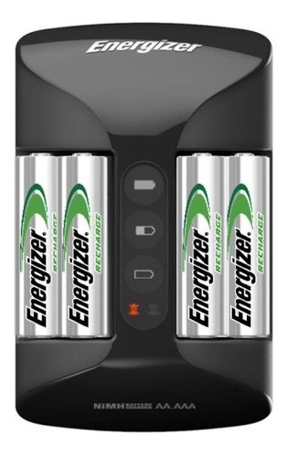 Cargador Energizer Recharge Pro + 4 Pzas Aa Y 4 Pzas Aaa