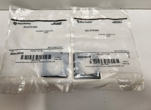 Lot Of 2 New Old Stock! Allen-bradley Ser.d Start Legend Ccm