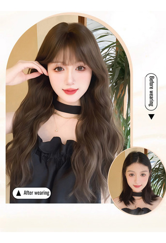 Simulación De Cabello Natural Comfort 1-big Wave-dark