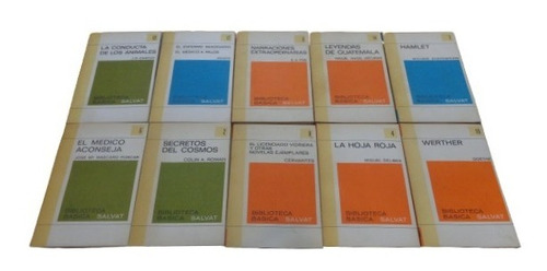 Lote De 9 Libros De Editorial Salvat. Hamlet, Werther, Etc.