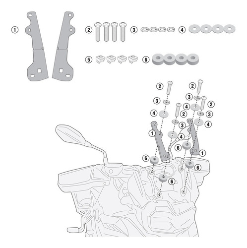 Kit Anclaje Especifico D5127s D5127st Af5127 Bmw 750 Givi