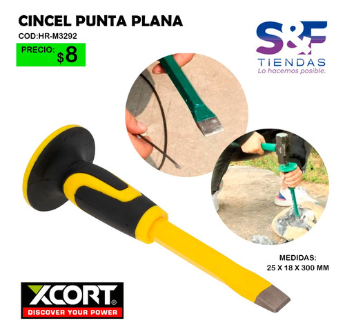 Cincel Punta Plana Xcort