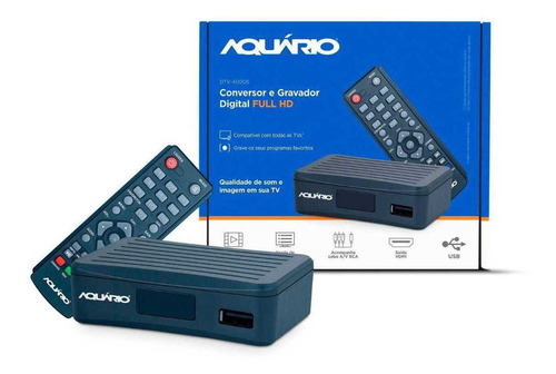 Mini Conversor Digital Aquario De Tv Full Hd Dtv-4000