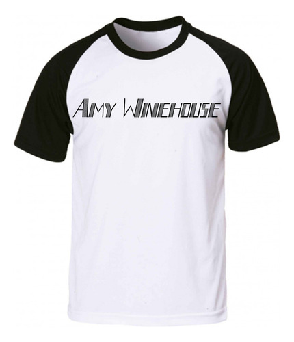 Remera Blanca Ranglan Sublimada Amy Winehouse