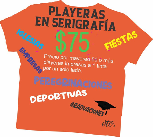 Playeras Impresas En Serigrafia