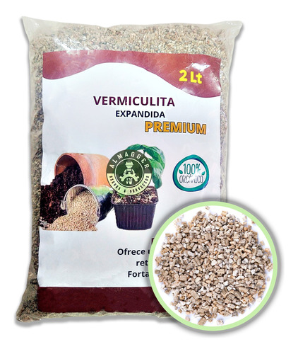 Vermiculita Premium (x 2 Litros) Sustrato Plantas