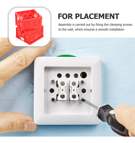 Cajas De Enchufe De Pared De 10 Piezas, Caja De Montaje Tipo