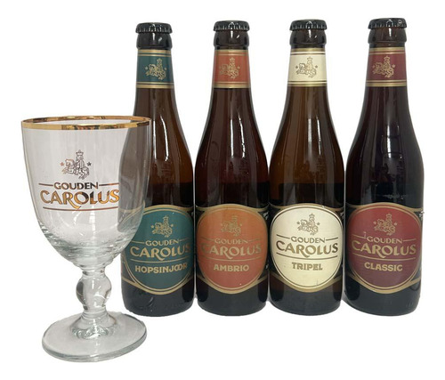 Four Pack Cerveza Gouden Carolus 330 Ml Con Vaso