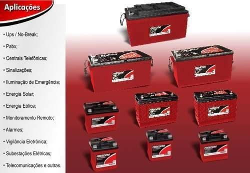 Imagem 2 de 3 de Bateria Estacionaria Freedom 12v 40ah Df500 Heliar Nobreak