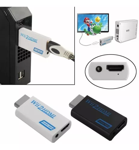 GENERICO Adaptador Conversor Nintendo Wii Hdmi 2.0 Audio Y Video