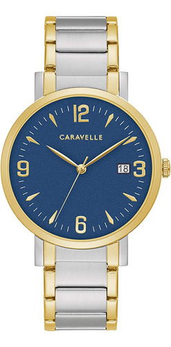 Caravelle Dress Quartz Mens Watch, Stainless Steel