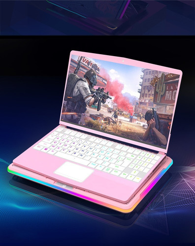 Imagen 3 de 4 de Base Enfriadora Para Notebook Rgb - Ajazz Anc160 Rosa