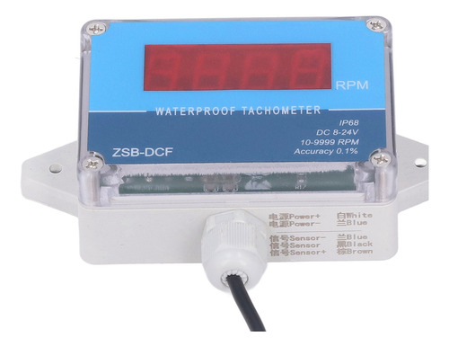 Tacómetro Rpm, Sensor Medidor De Velocidad Del Motor, Ip68,