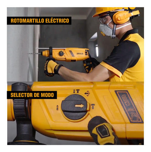 Taladro Rotomartillo 800w + Amoladora 710w +adaptador Ingco