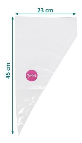 Imagen 3 de 6 de Mangas Descartables N18 - 45 Cm X 12 U - Parpen