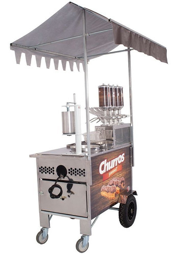 R2 R0080 Carrinho De Churros gourmet 4 doceiras