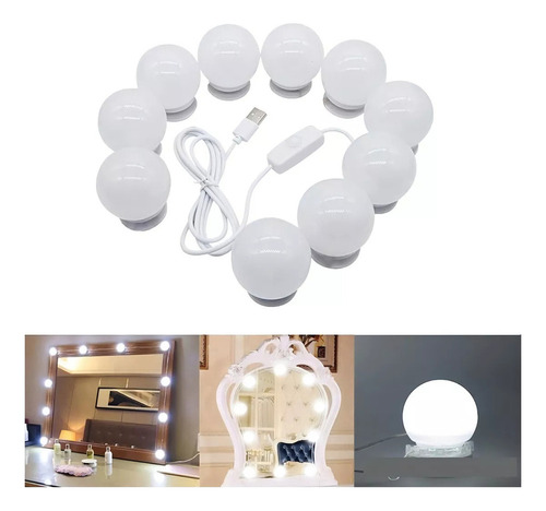 Q Luces-bombillas Extensión For Tocador Con Espejo