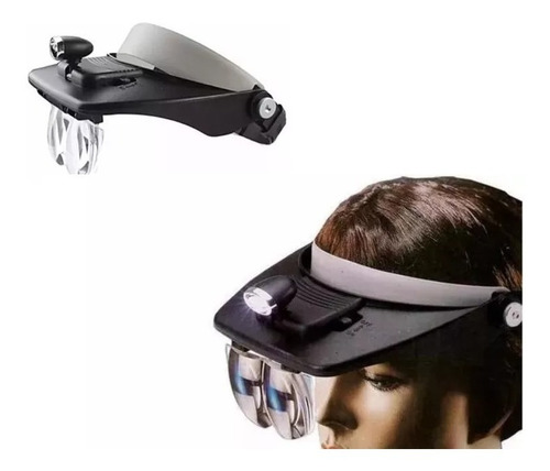 Lampara Visera Lupa 4 Lentes Luz Joyero Tecnico Electronica