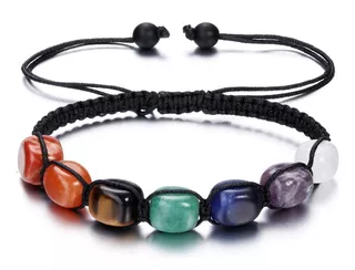 Pulsera 7 Chakras Con Cristales Reiki Relajación Y Energía