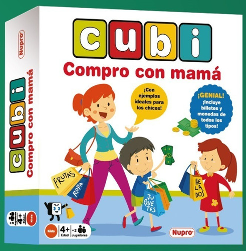 Juego De Mesa Cubi Compro C/ Mama Original De Nupro + 4 Años