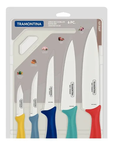 JUEGO DE CUCHILLOS TRAMONTINA 23699956 6 PZS AFFILATA 23699956 - Código: 23699956 | Compra en Guadalajara