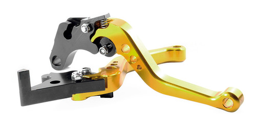 Imagem 4 de 4 de Manete Esportivo Fixo Dourado Com Preto Honda Cb 600 F 2010