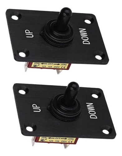 2pcs Barco 3 Pin Encendido Apagado Momentáneo 12v 15a