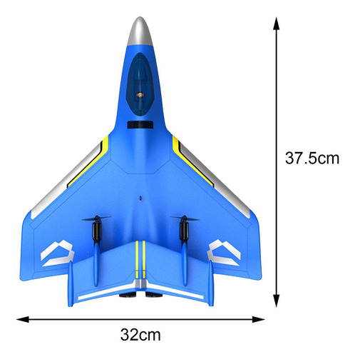 Rc Airplane Outdoor Flighting Toys Jet Fighter Toys Azul